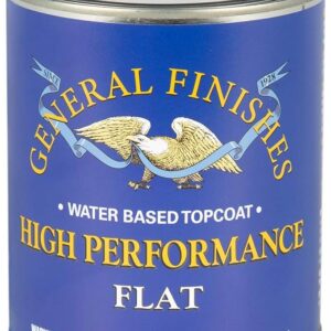General Finishes High Performance Water Based Topcoat, 1 Quart, Flat